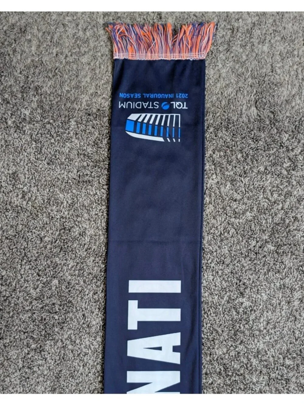 FC Cincinnati 2021 Inaugural Season Scarf This Home Needs It's Heart MLS Soccer